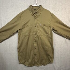Carhartt Rugged Professional Series RelaxFit Canvas LongSleeve Khaki Medium Tall